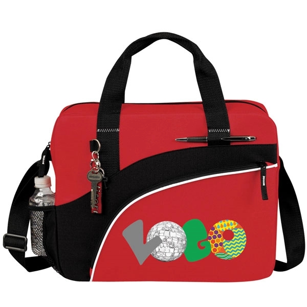 Portfolio measuring 15.5" x 12" x 4", features a zippered main... from ASI 46420 Continental Mkting Svc Inc / CMBags