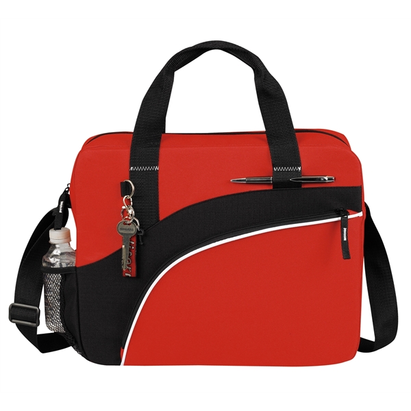 Portfolio measuring 15.5" x 12" x 4", features a zippered main... from ASI 46420 Continental Mkting Svc Inc / CMBags