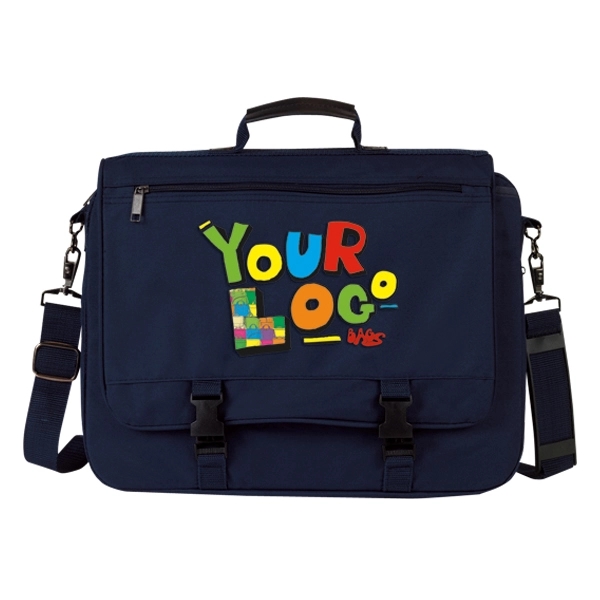 Briefcase made of poly 600 denier and measuring 16.5" x 12"... from ASI 46420 Continental Mkting Svc Inc / CMBags