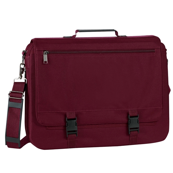 Briefcase made of poly 600 denier and measuring 16.5" x 12"... from ASI 46420 Continental Mkting Svc Inc / CMBags