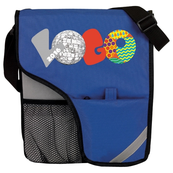Messenger bag with a flap that conceals the main compartment and... from ASI 46420 Continental Mkting Svc Inc / CMBags