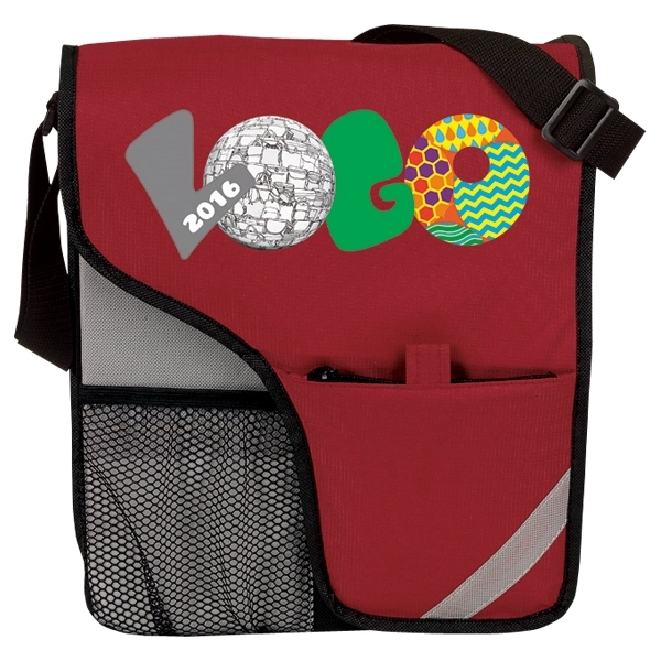 Messenger bag with a flap that conceals the main compartment and... from ASI 46420 Continental Mkting Svc Inc / CMBags