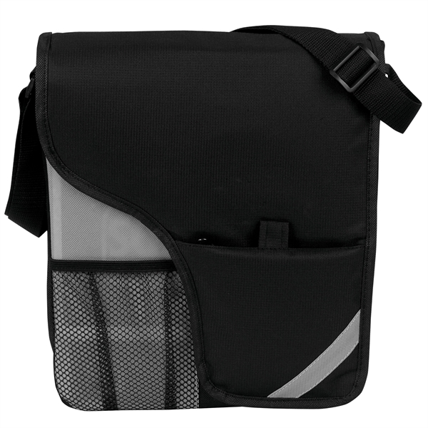 Messenger bag with a flap that conceals the main compartment and... from ASI 46420 Continental Mkting Svc Inc / CMBags