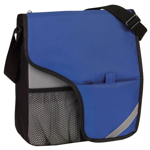 Messenger bag with a flap that conceals the main compartment and... from ASI 46420 Continental Mkting Svc Inc / CMBags