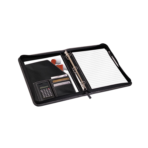 Made of G-9 soft leatherette, our padfolio includes a solar calculator,... from ASI 46420 Continental Mkting Svc Inc / CMBags