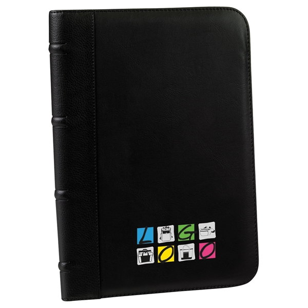 Padfolio made of G-9 soft leatherette features an expandable sleeve pocket,... from ASI 46420 Continental Mkting Svc Inc / CMBags