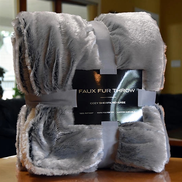 50" x 60" faux fur throw blanket made of 100% polyester... from ASI 90807 Tekweld