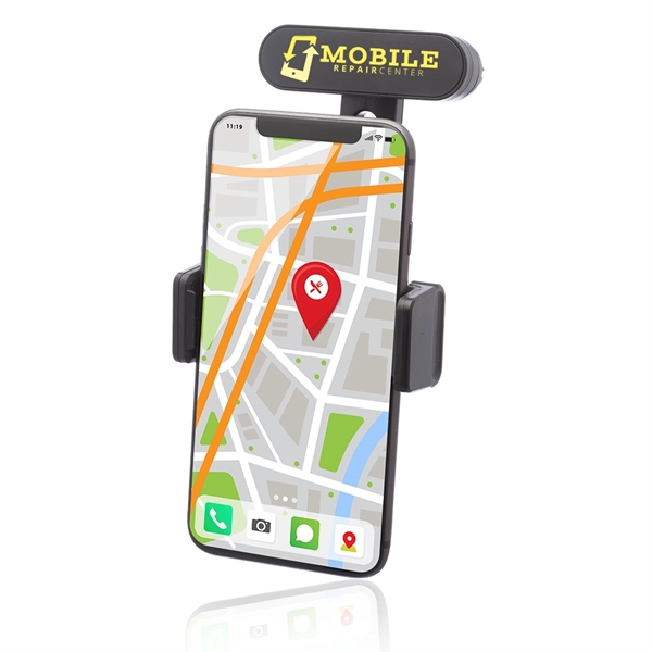 Universal car air vent phone holder with bracket clip and back... from ASI 39552 BEL Promo