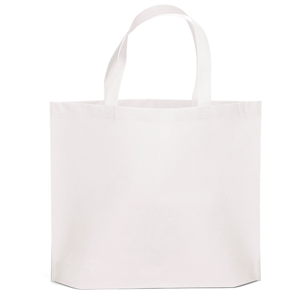 Budget non woven tote with heat-sealed handles.... from ASI 37940 Bag Makers Inc
