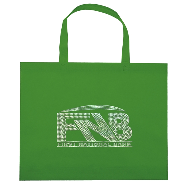 Budget non woven tote with heat-sealed handles.... from ASI 37940 Bag Makers Inc