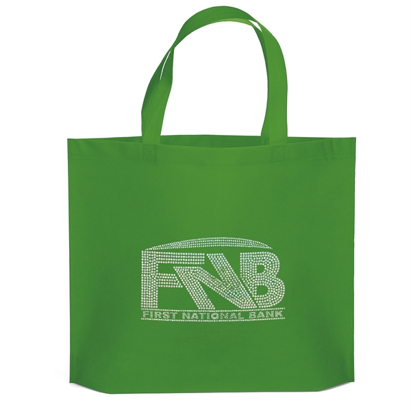 Budget non woven tote with heat-sealed handles.... from ASI 37940 Bag Makers Inc