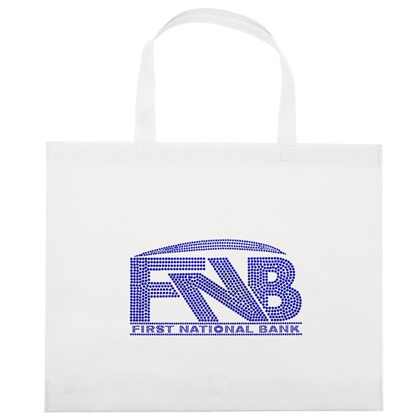 Budget non woven tote with heat-sealed handles.... from ASI 37940 Bag Makers Inc