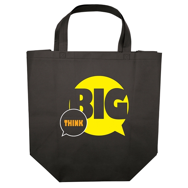 Non woven budget tote with heat-sealed handles.... from ASI 37940 Bag Makers Inc