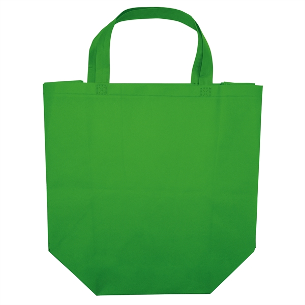 Non woven budget tote with heat-sealed handles.... from ASI 37940 Bag Makers Inc