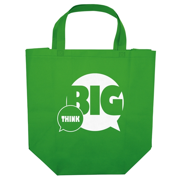 Non woven budget tote with heat-sealed handles.... from ASI 37940 Bag Makers Inc