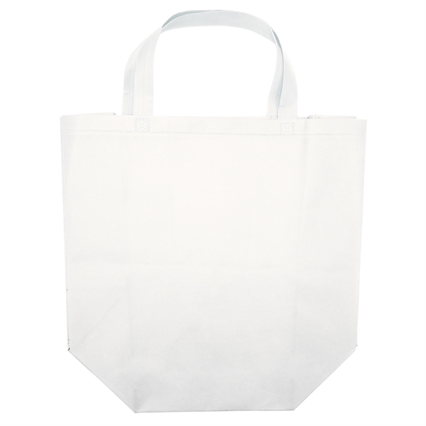 Non woven budget tote with heat-sealed handles.... from ASI 37940 Bag Makers Inc