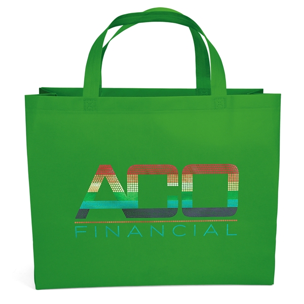 Non woven budget tote with heat-sealed handles.... from ASI 37940 Bag Makers Inc