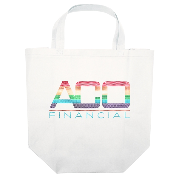 Non woven budget tote with heat-sealed handles.... from ASI 37940 Bag Makers Inc