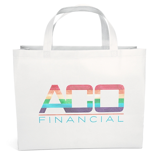 Non woven budget tote with heat-sealed handles.... from ASI 37940 Bag Makers Inc