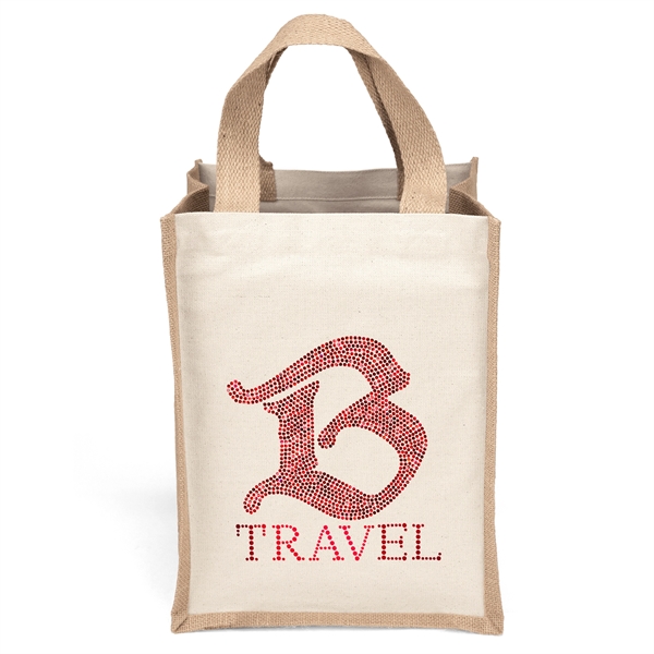 Cotton/jute natural tote. Handle measures 1 1/4"W x 15" long.... from ASI 37940 Bag Makers Inc