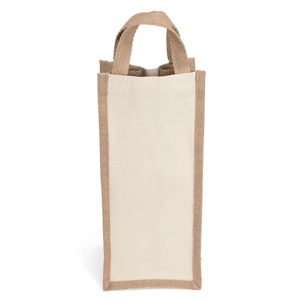Cotton/jute natural tote with 7/8"W x 8 1/2" long handle.... from ASI 37940 Bag Makers Inc