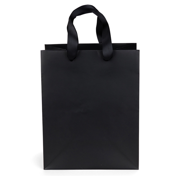 Matte Eurotote made with matte-laminated paper and ribbon handle measures 3/4"W... from ASI 37940 Bag Makers Inc