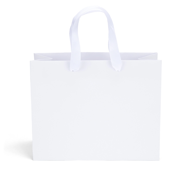 Ribbon handle matte Eurotote with fold-over top. Handles measure 3/4"W x... from ASI 37940 Bag Makers Inc