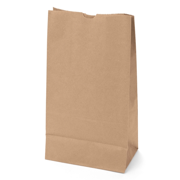 6# S.O.S. paper bag with serrated cut top and side gusset.... from ASI 37940 Bag Makers Inc