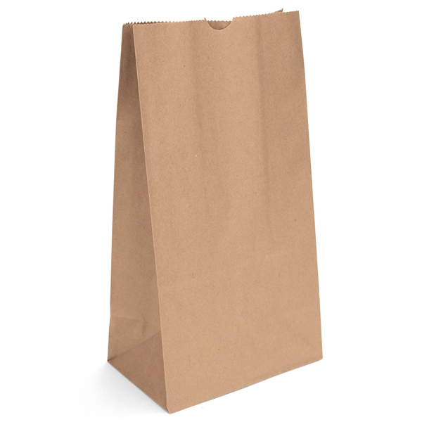 12# S.O.S. paper bag with serrated cut top and side gusset.... from ASI 37940 Bag Makers Inc