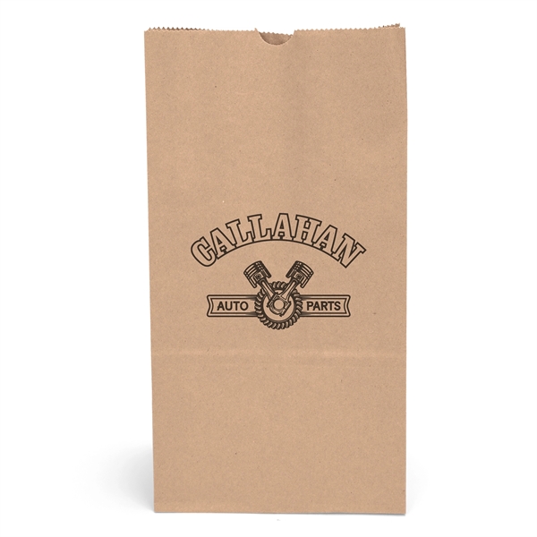 12# S.O.S. paper bag with serrated cut top and side gusset.... from ASI 37940 Bag Makers Inc