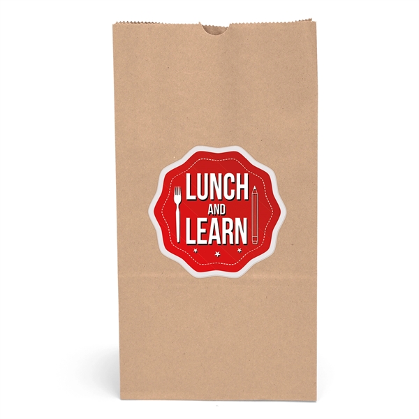 12# S.O.S. paper bag with serrated cut top and side gusset.... from ASI 37940 Bag Makers Inc