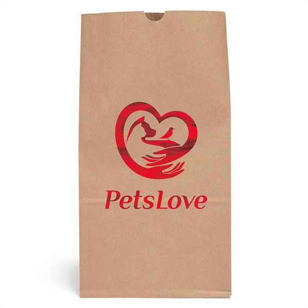 20# S.O.S. paper bag with serrated cut top and side gusset.... from ASI 37940 Bag Makers Inc