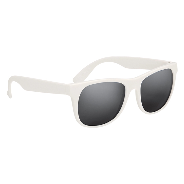 Rubberized sunglasses with mirrored lenses and UV400 protection.... from ASI 61125 Hit Promotional Products / Hit®