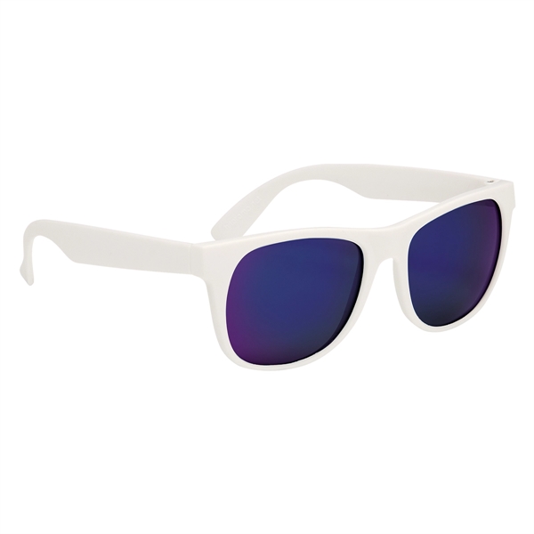 Rubberized sunglasses with mirrored lenses and UV400 protection.... from ASI 61125 Hit Promotional Products / Hit®