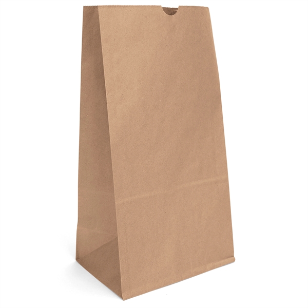 20# S.O.S. paper bag with serrated cut top and side gusset.... from ASI 37940 Bag Makers Inc