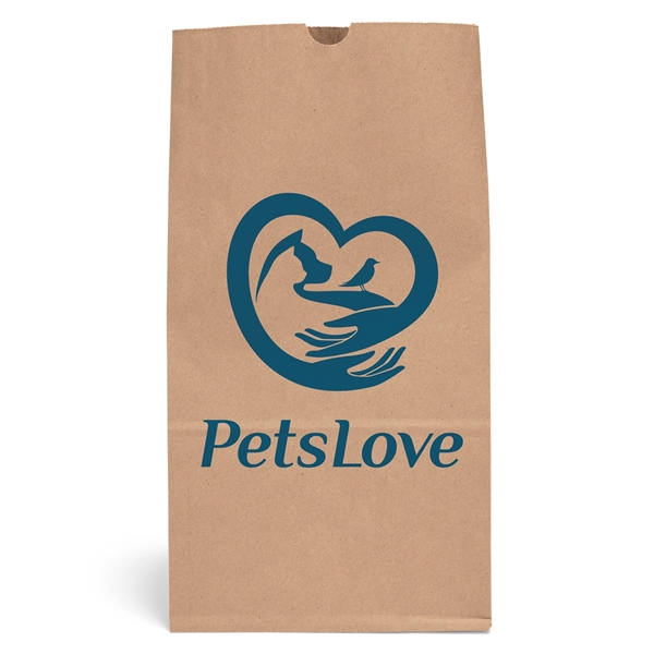 20# S.O.S. paper bag with serrated cut top and side gusset.... from ASI 37940 Bag Makers Inc