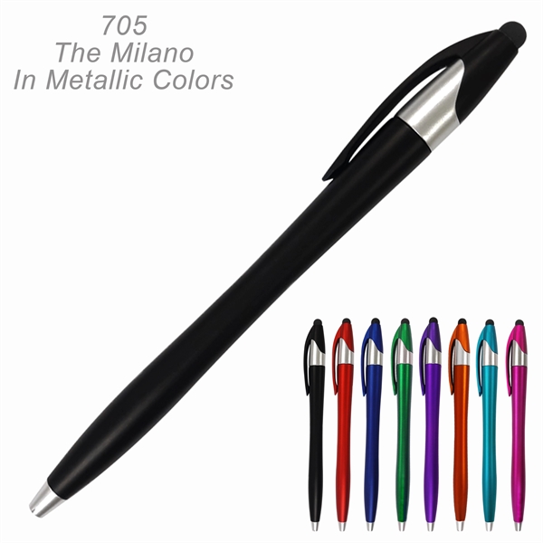The Milano Stylus Pen - Ready Inventory in New Jersey -... from ASI 45100 Chulani Promotional Products, Inc / Competitive Edge Innovations/Chulani