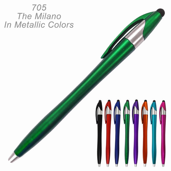 The Milano Stylus Pen - Ready Inventory in New Jersey -... from ASI 45100 Chulani Promotional Products, Inc / Competitive Edge Innovations/Chulani