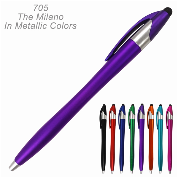 The Milano Stylus Pen - Ready Inventory in New Jersey -... from ASI 45100 Chulani Promotional Products, Inc / Competitive Edge Innovations/Chulani