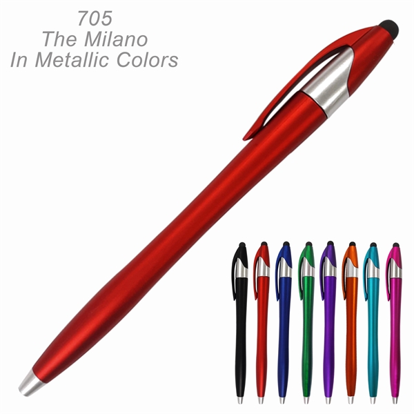 The Milano Stylus Pen - Ready Inventory in New Jersey -... from ASI 45100 Chulani Promotional Products, Inc / Competitive Edge Innovations/Chulani