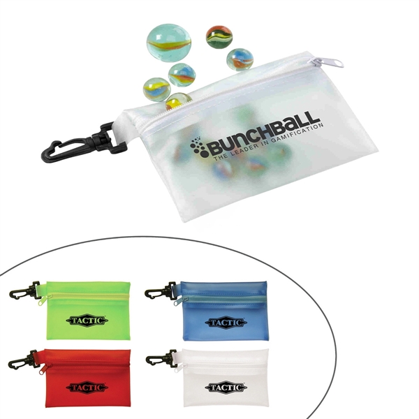 Traveling marble game with 14 marbles and shooter in 4 3/4"... from ASI 63549 Jornik Manufacturing Corp / Jornik