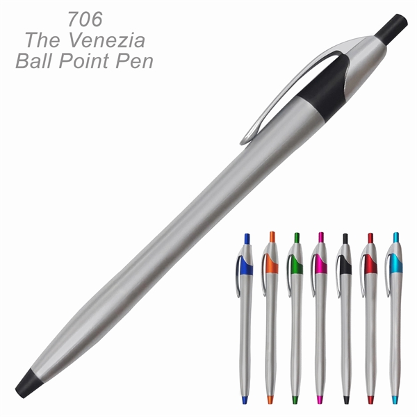The Venezia Ballpoint Pen In Bright Metalic Colors - Ready Inventory... from ASI 45100 Chulani Promotional Products, Inc / Competitive Edge Innovations/Chulani