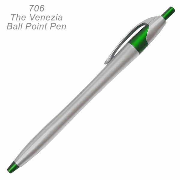 The Venezia Ballpoint Pen In Bright Metalic Colors - Ready Inventory... from ASI 45100 Chulani Promotional Products, Inc / Competitive Edge Innovations/Chulani