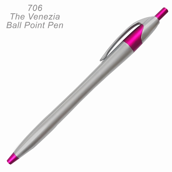 The Venezia Ballpoint Pen In Bright Metalic Colors - Ready Inventory... from ASI 45100 Chulani Promotional Products, Inc / Competitive Edge Innovations/Chulani