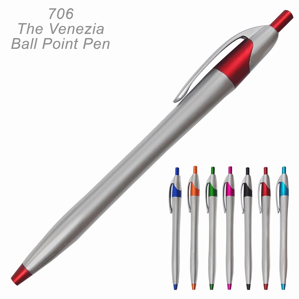 The Venezia Ballpoint Pen In Bright Metalic Colors - Ready Inventory... from ASI 45100 Chulani Promotional Products, Inc / Competitive Edge Innovations/Chulani