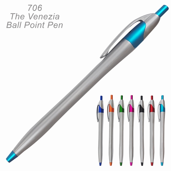 The Venezia Ballpoint Pen In Bright Metalic Colors - Ready Inventory... from ASI 45100 Chulani Promotional Products, Inc / Competitive Edge Innovations/Chulani