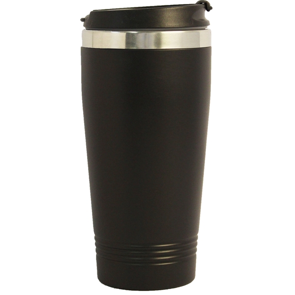 16 Oz. Double wall stainless steel mug with screw on lid.... from ASI 36988 Artek USA Inc