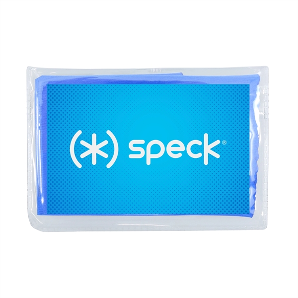 6" x 6" colored microfiber cloth with petal edges in a... from ASI 90807 Tekweld