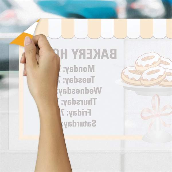 8" x 12" Inside Window Static Cling.... from ASI 80228 Quinn