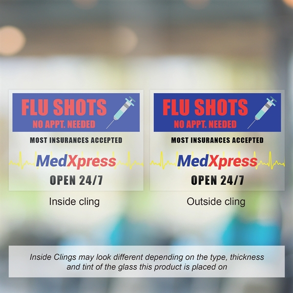 6" x 8" Outside Window Static Cling.... from ASI 80228 Quinn